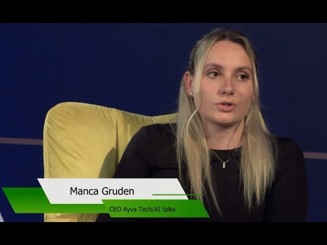 Manca Gruden v oddaji AI brez filtra